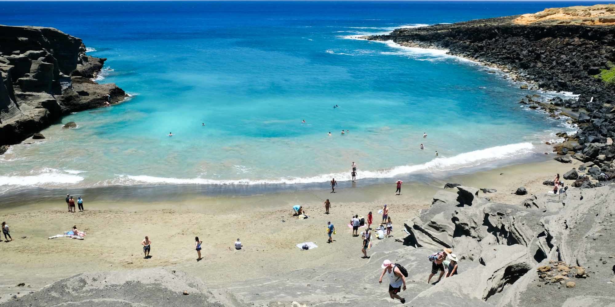 Green sand beach Trail