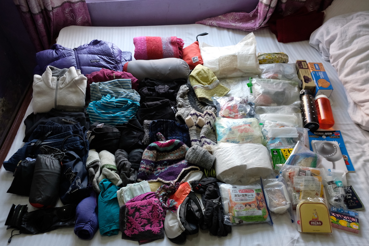 ネパールトレッキング持ち物